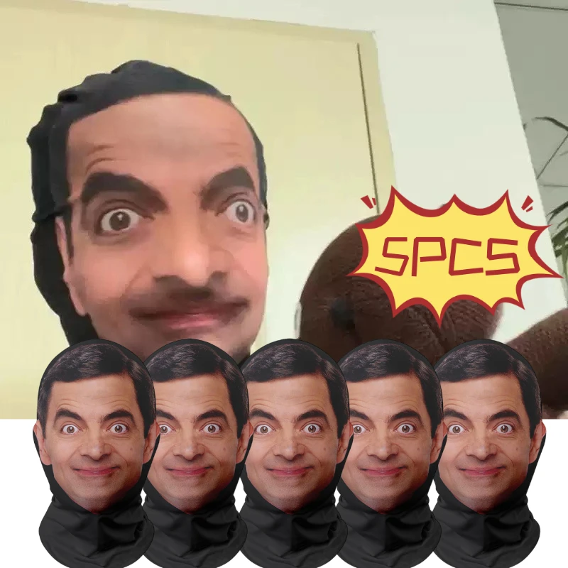 

1/2/3/4/5 шт., забавная маска для косплея с 3D принтом, эластичная сетка для мужчин и женщин, головной убор для ролевых игр, маски на Хэллоуин