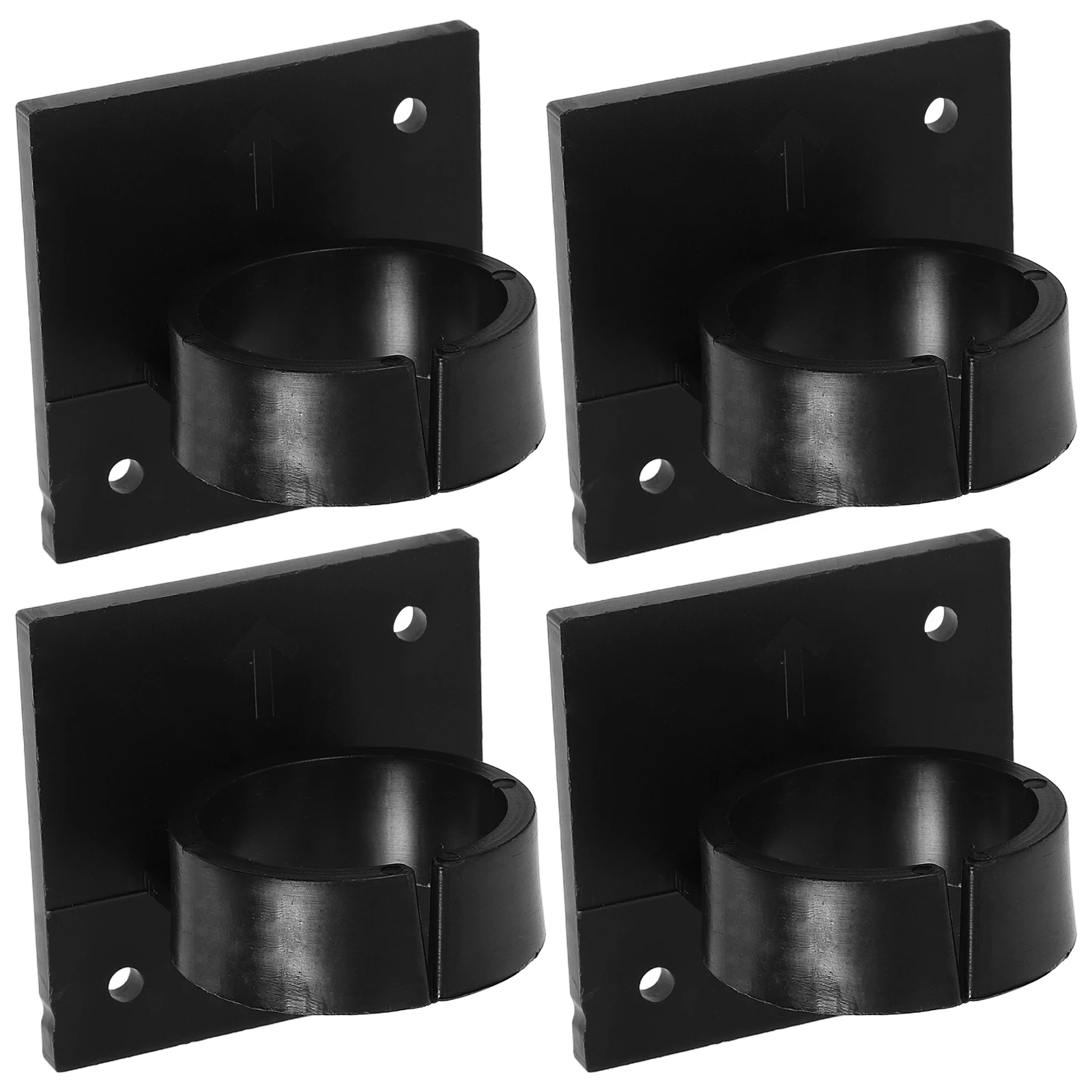 

4Pcs Microphone Logo Flag Station Mic Holder Clip Flexible Expandable Universal Mic Clamp for Wireless Handheld Microphone Use