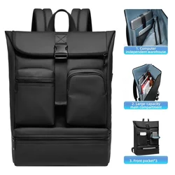 Waterproof Outdoor Sports Leisure Daypack Roll Up Men Business Laptop Backpack Rolltop Computer Bag for Outdoor Travel Camping