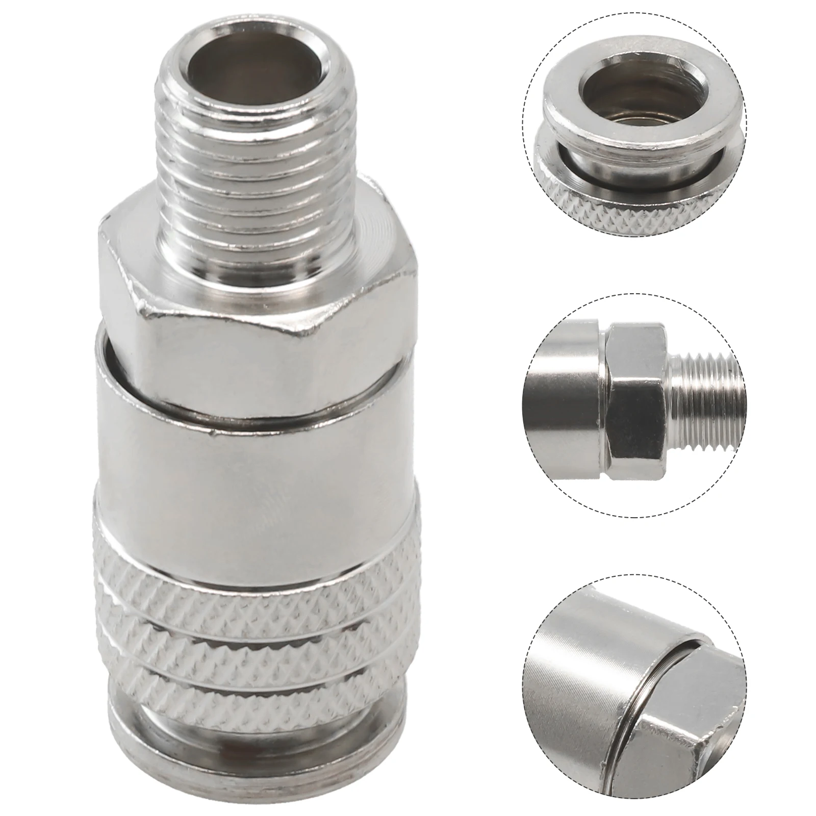 Conector de Acoplamento Rápido para Compressor de ar Encaixe Pneumático Padrão Europeu ue tipo Euro Rosca Macho 4