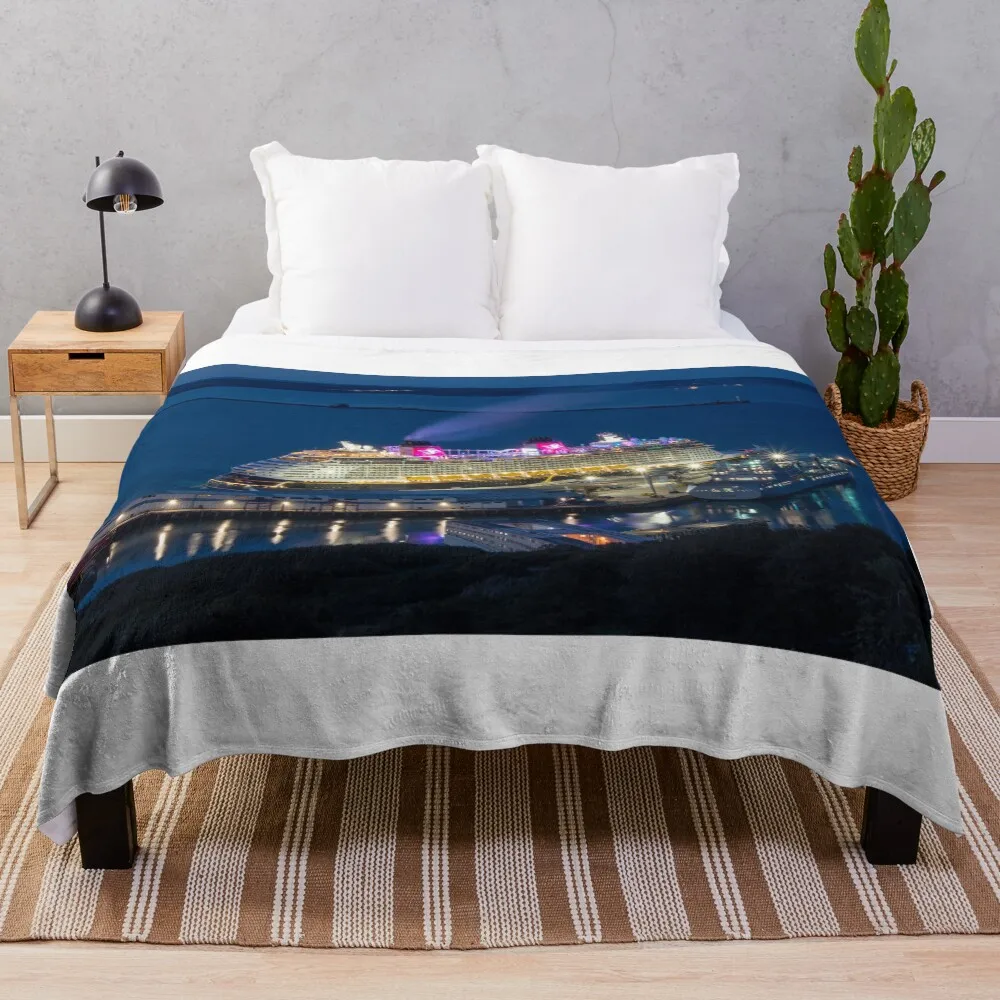 

Dream Cruise Ship Throw Blanket Cozy Throw Blanket Birthday Gift for Him Her