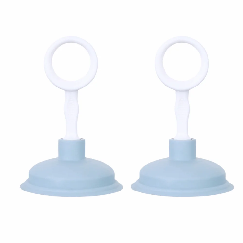 2pcs Portable Strong Suction Sink Plunger Handheld Easy To Unclog Drain Unclogger Clog Remover Kitchen