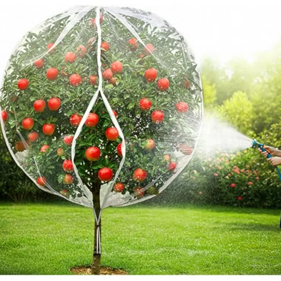 

Large Fruit Tree Netting - Pack 0x0FT Easy Install Plant Protection Cover Reusable Garden Mesh Bag for Blueberry Bushes/Tomato
