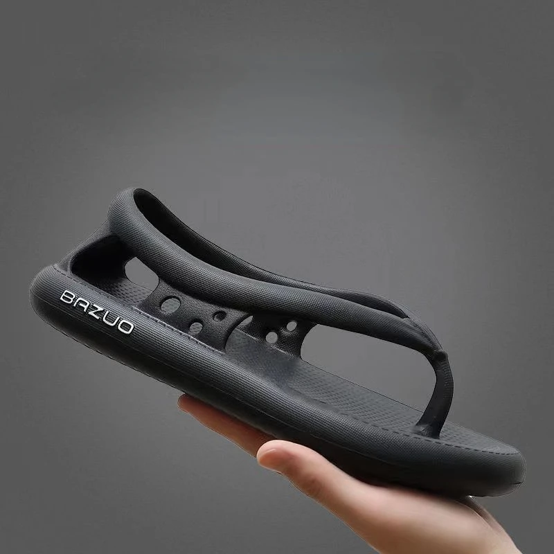 Flip Flops Men Sandal Non-slip Flip Flops Hollow Out Slippers Platform Women Shoes Summer House Couples Soft Men Slippers Flats