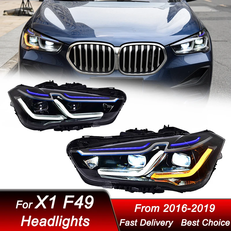 

Car Headlights For BMW X1 F49 2016-2019 new style LED Headlamp Assembly Upgrade High Configure Projector Lens Accessories Kit