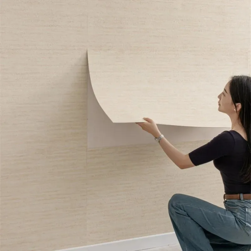 Imitation Natural Stone Self-adhesive Wallpaper for Living Room Bedroom Peel and Stick Fake Travertine 3D Wallpaper Wall Decor