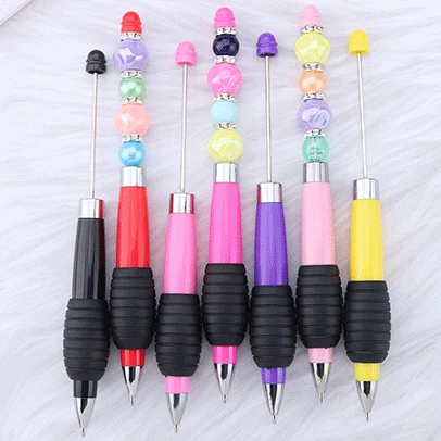 DIY Retrátil Beading Pen, Criativo Cor Macaron, Retrátil Beading Rotativa, Caneta Esferográfica Presente, 20pcs