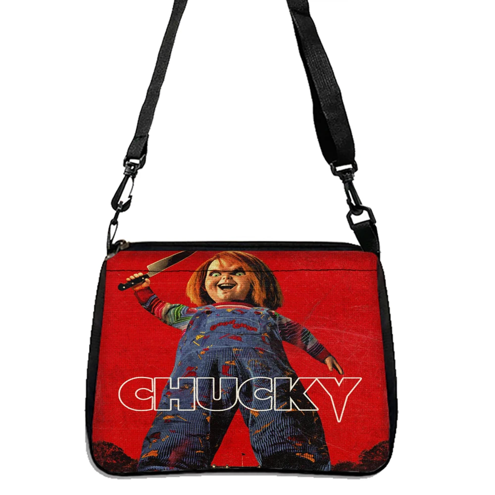 Child\'s Play Chucky Print Bag, Lightweight Shoulder Bag, Multifunctional Handbag For Shopping 5.23