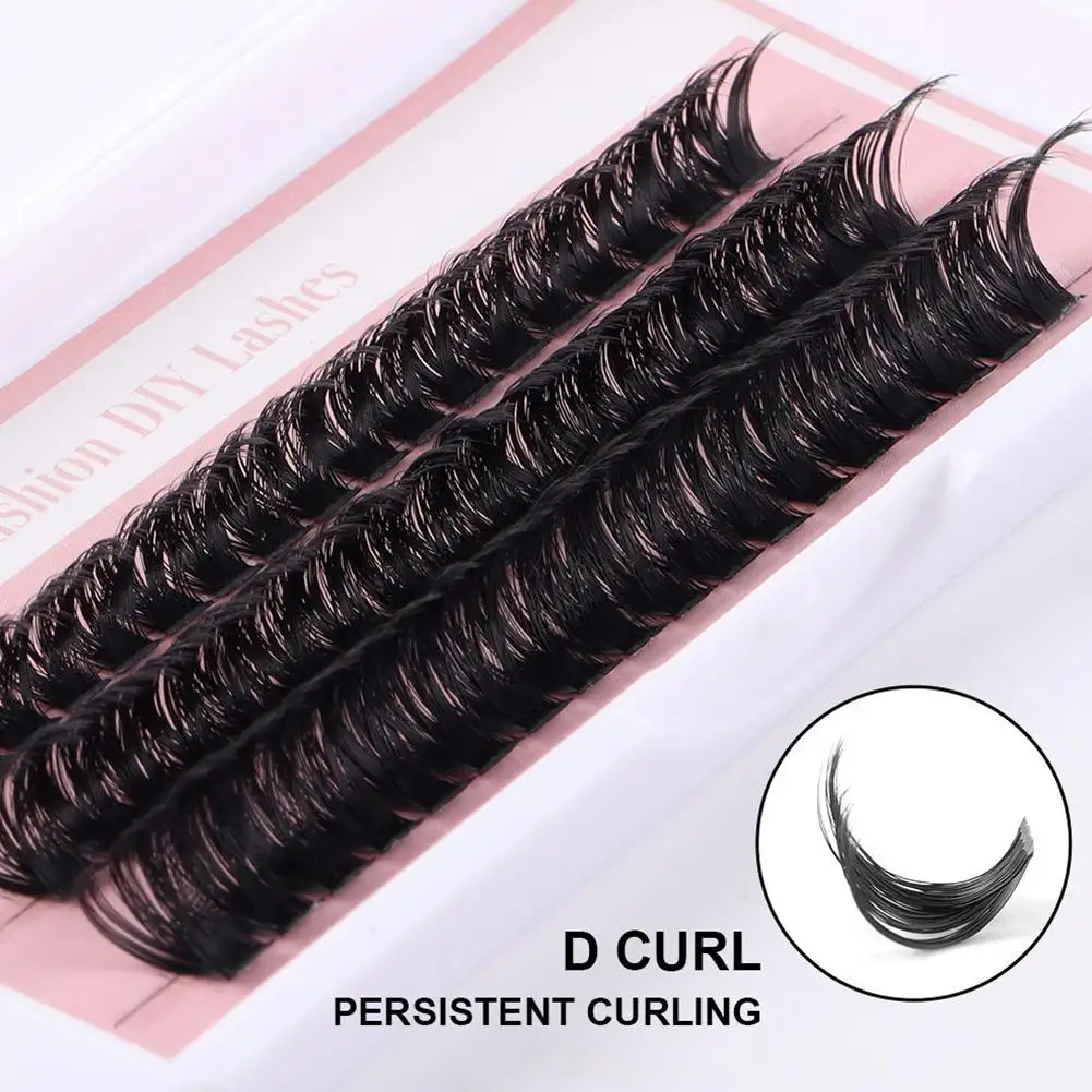 DIY segmentierte falsche Wimpern Natürlicher weicher Magnet Augen-Make-up-Werkzeug Curl up Graft Wimpernverlängerung für Anfänger DIY Wimpern