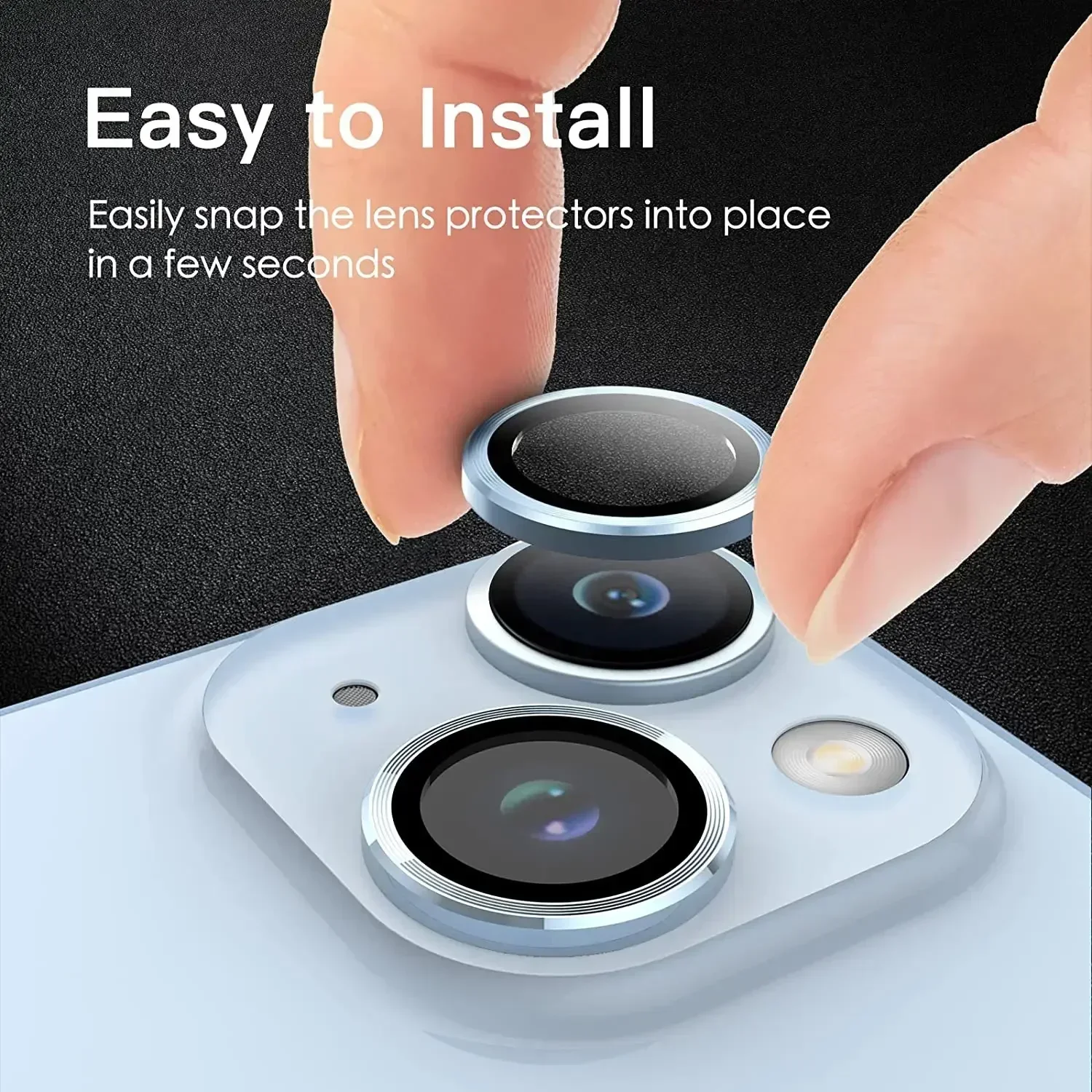 Blue Camera Lens Protector For IPhone 15 16Plus 15 16 Pro Max 15 16IPhone15 16Pro Tempered Glass Cover Accessories