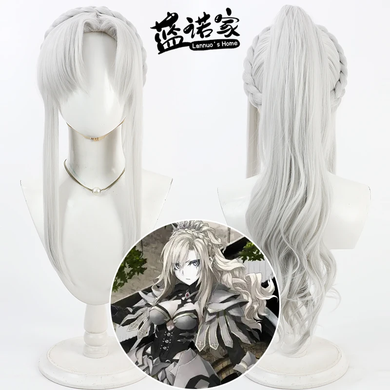 

Game Anime Fate Grand Order Kriemhild Cosplay Wig Halloween Party Prop Synthetic Hair Heat Resistant Fiber + Wig Cap