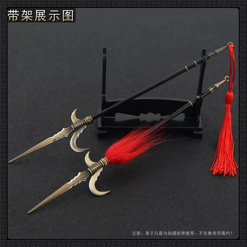 Armas frías en miniatura de soldado Xu Ning Hook, modelo de lanza de Hoz, juguete compatible con cuerpo de figura de acción de 12 pulgadas, 1/6, en Stock