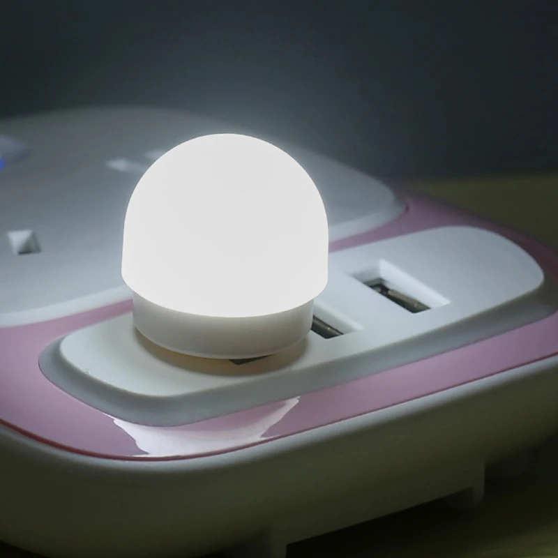 Novità lampada rotonda per computer, alimentazione mobile, luce LED USB per scuola materna