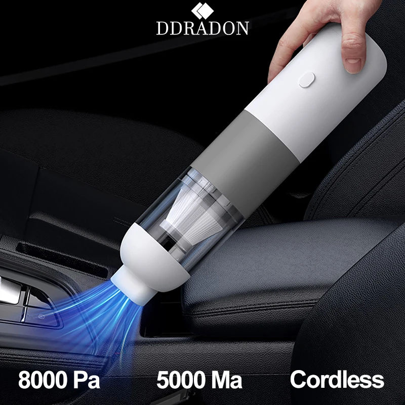 

Cordless Car Vacuum Cleaner For Car Mini Type-c Charging Suction Cleaners Portable Handheld Home Desk Wireless Vacuum Cleaner