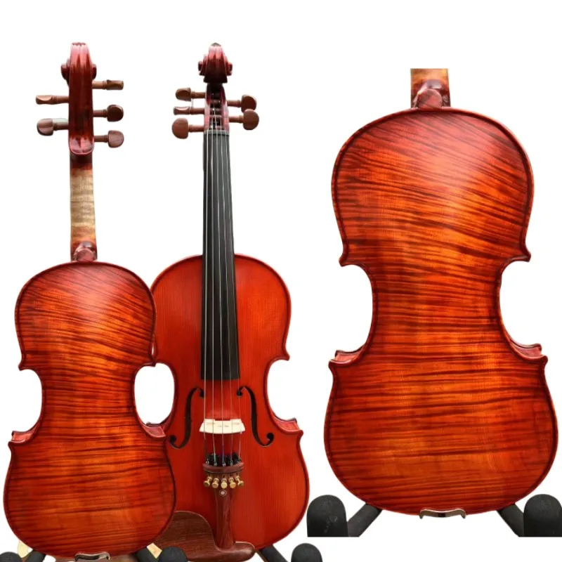 

SONG 5 String Mastr Viola 15".Spurce top.Whole Flamed Maple Back, Good Sound