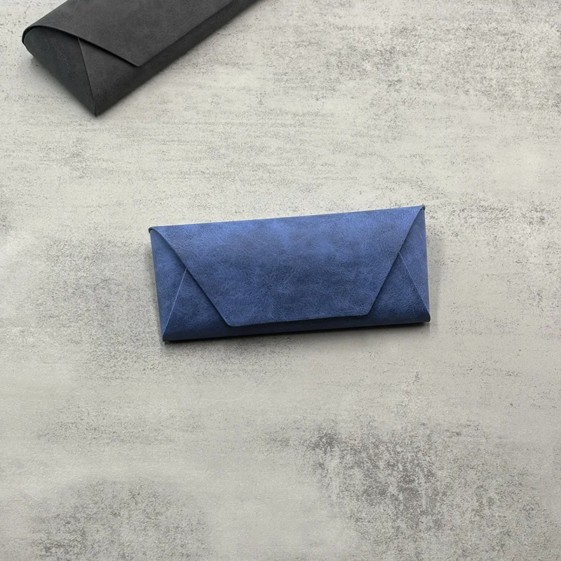 Korean Style Retro Simple Magnetic Glasses Case Portable Handmade Soft Shell Glasses Case