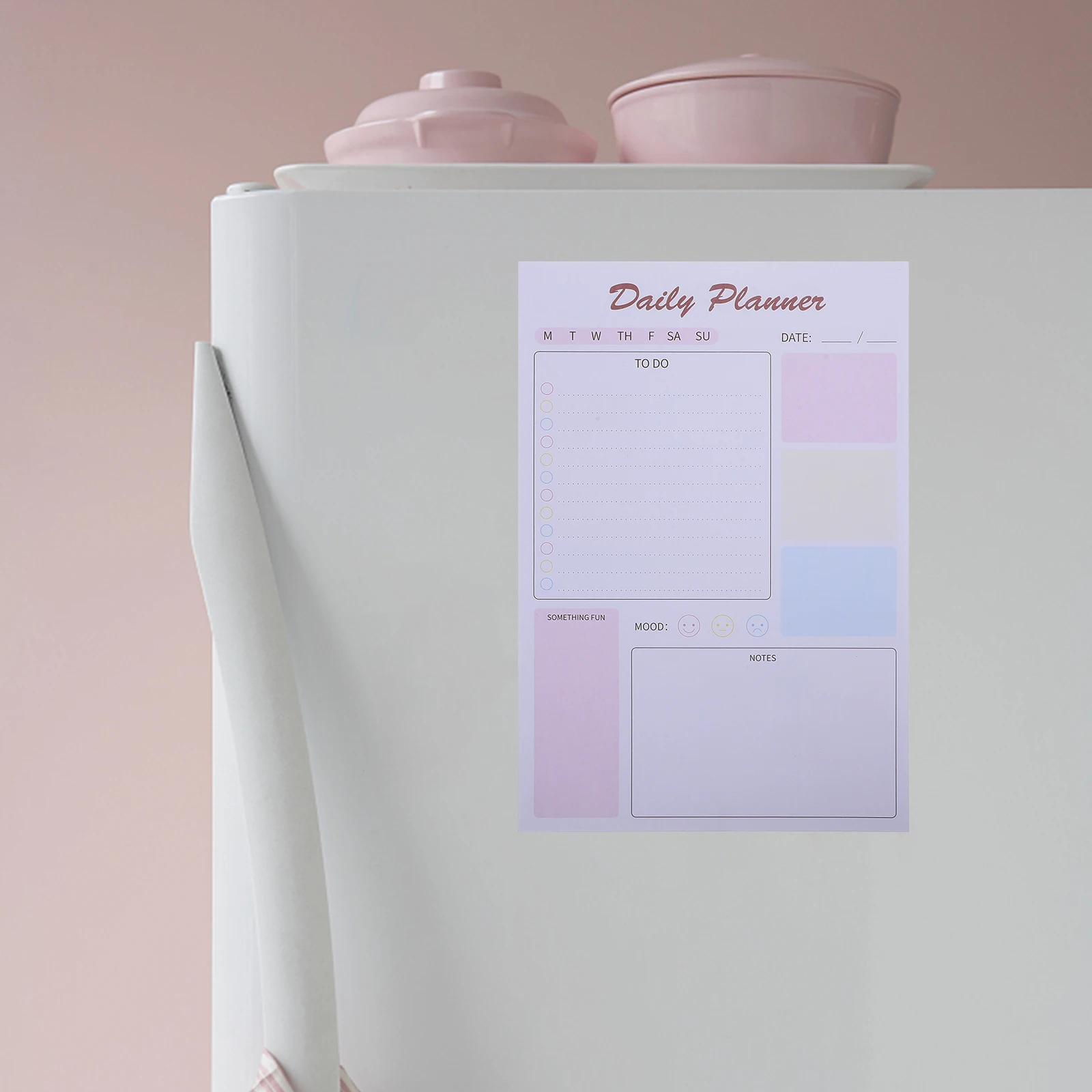 

Convenient Magnetic Notepad Compact Multi-Function Memo Pads Tearable Planning Notepad for Daily Use Note Supplies