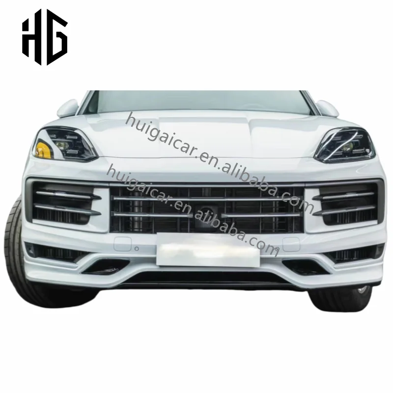 For Cayenne 9Y0 Te-Chart Style Carbon Fiber Body Kit for 2018-2024 Porsche Cayenne 9Y0.2 9YA Car Front Bumper Lip Rear Diffusers