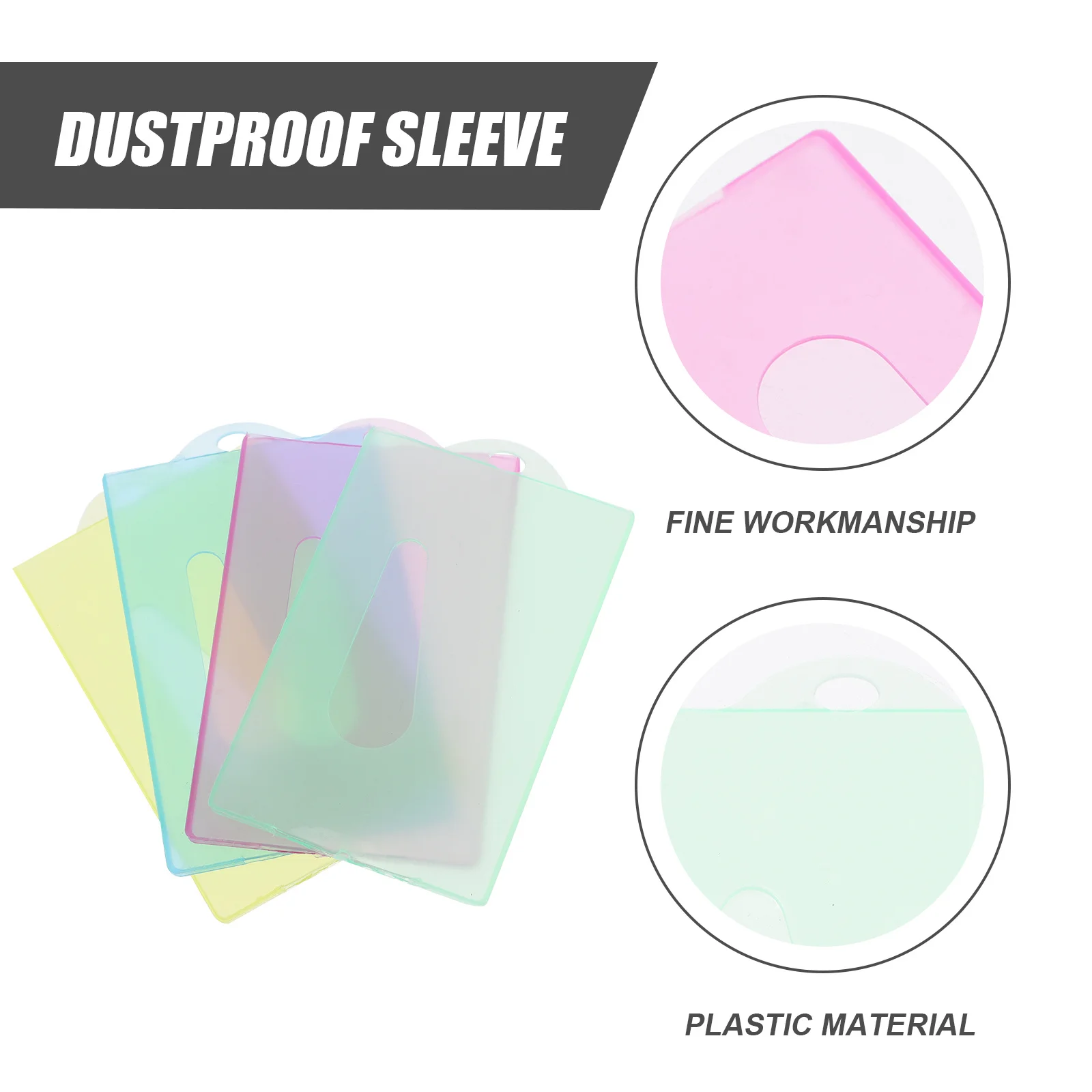 

40Pcs Multipurpose Cards Protector Badge Holder for Name Tag Work Id Bus Cards Easy Carry Storage Solution