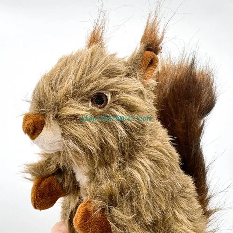 

R53F Realistic Squirrels Chew Toy For Dog Washable Soft Puppies Stress Reliefs Entertainment Biting Activity