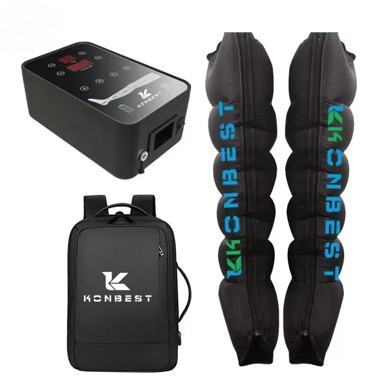 Logo Air Pump Compression Pressure Therapy Recovery Boots Full Leg Massager System Device