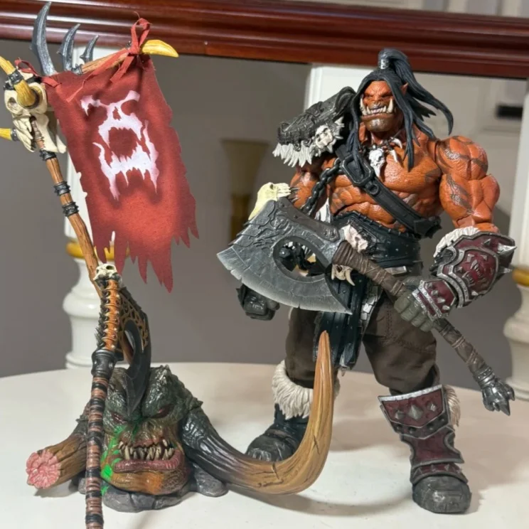

Hero Toys Официальный Warchief Grommash Hellscream масштаб 1:10 шарнирная фигурка Warrior Orc Horde War Chants