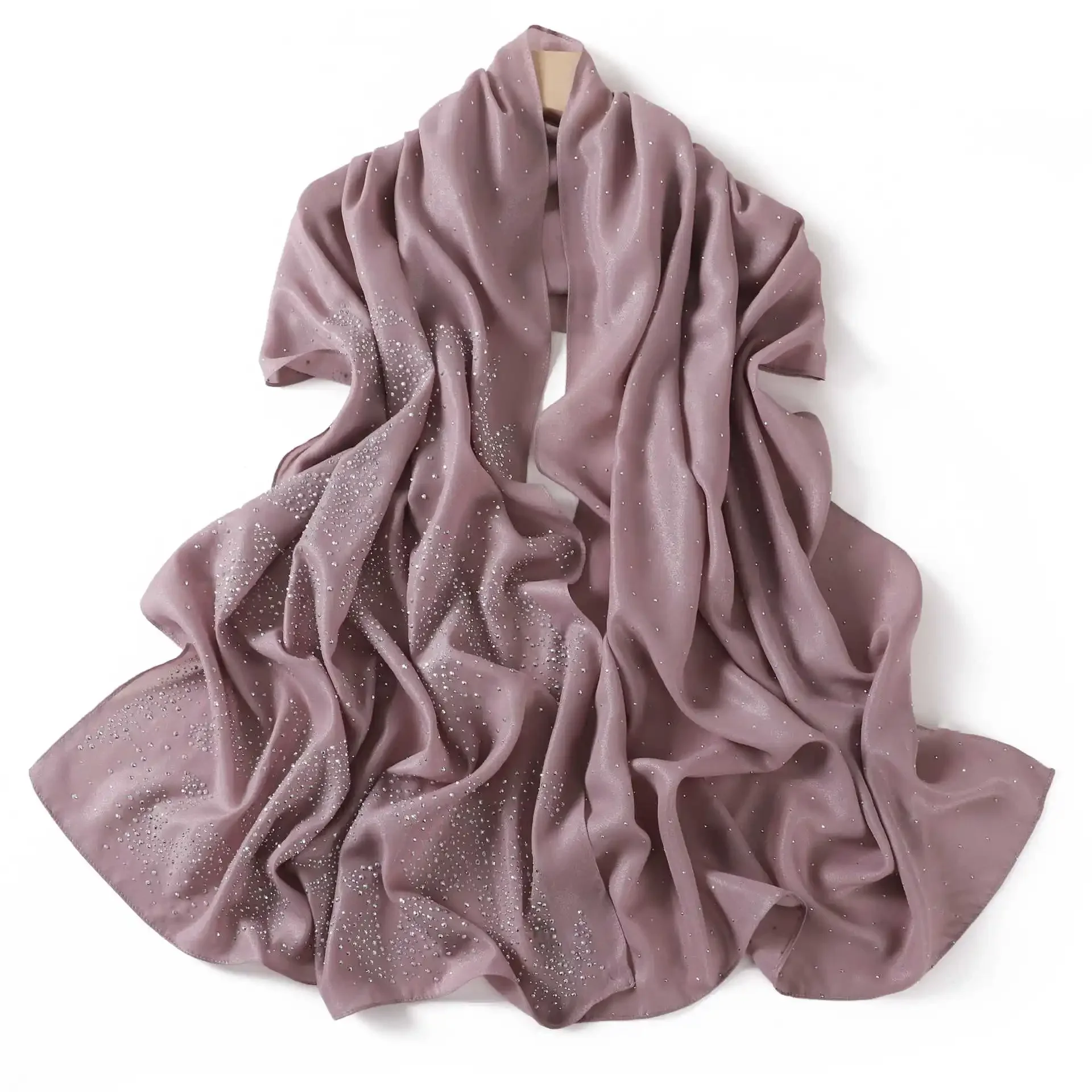 

Шарф премиум-качества с бриллиантами, женский мусульманский хиджаб, платок, шали, тюрбан, банданы, повязка на голову, Bufanda, платок, Turbante Mujer