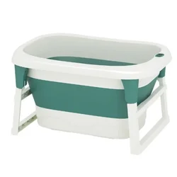 Baby Shining 0-10Y Children Folding Bath Tub Height 44.5cm Baby Bath Seat Insulation Non Slip Easy Storage Kid Widen Bath Bucket