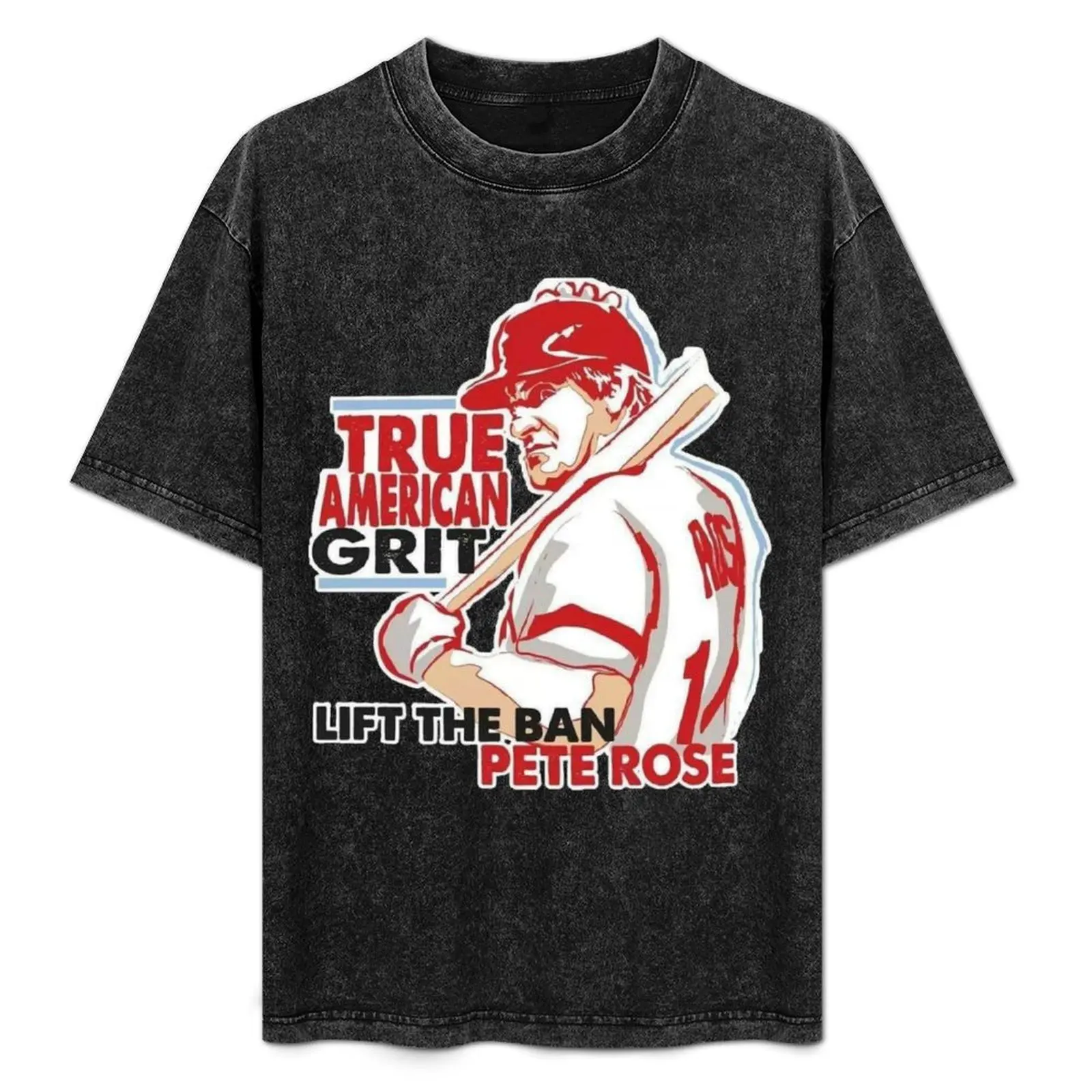 Pete Rose - Lift The Ban - Hall of Fame T-Shirt blue archive graphic shirts t shirt men