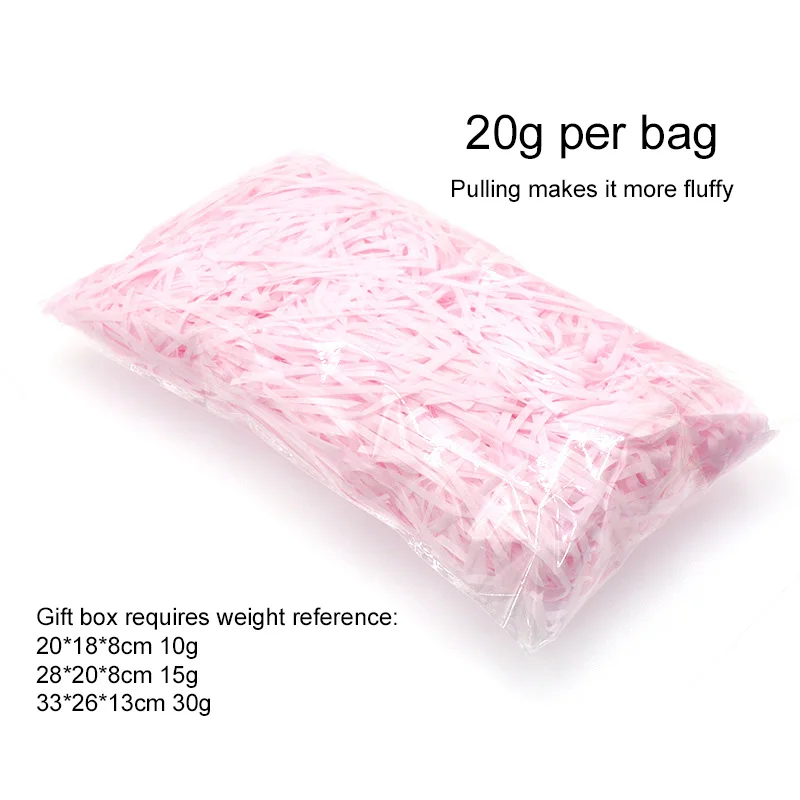20/40/60 جرام الرافية ورقة تمزيقه وخيوط تمزيقه التجعيد النثار الوردي أبيض أسود لتقوم بها بنفسك هدية صندوق التفاف وملء سلة TMZ #6