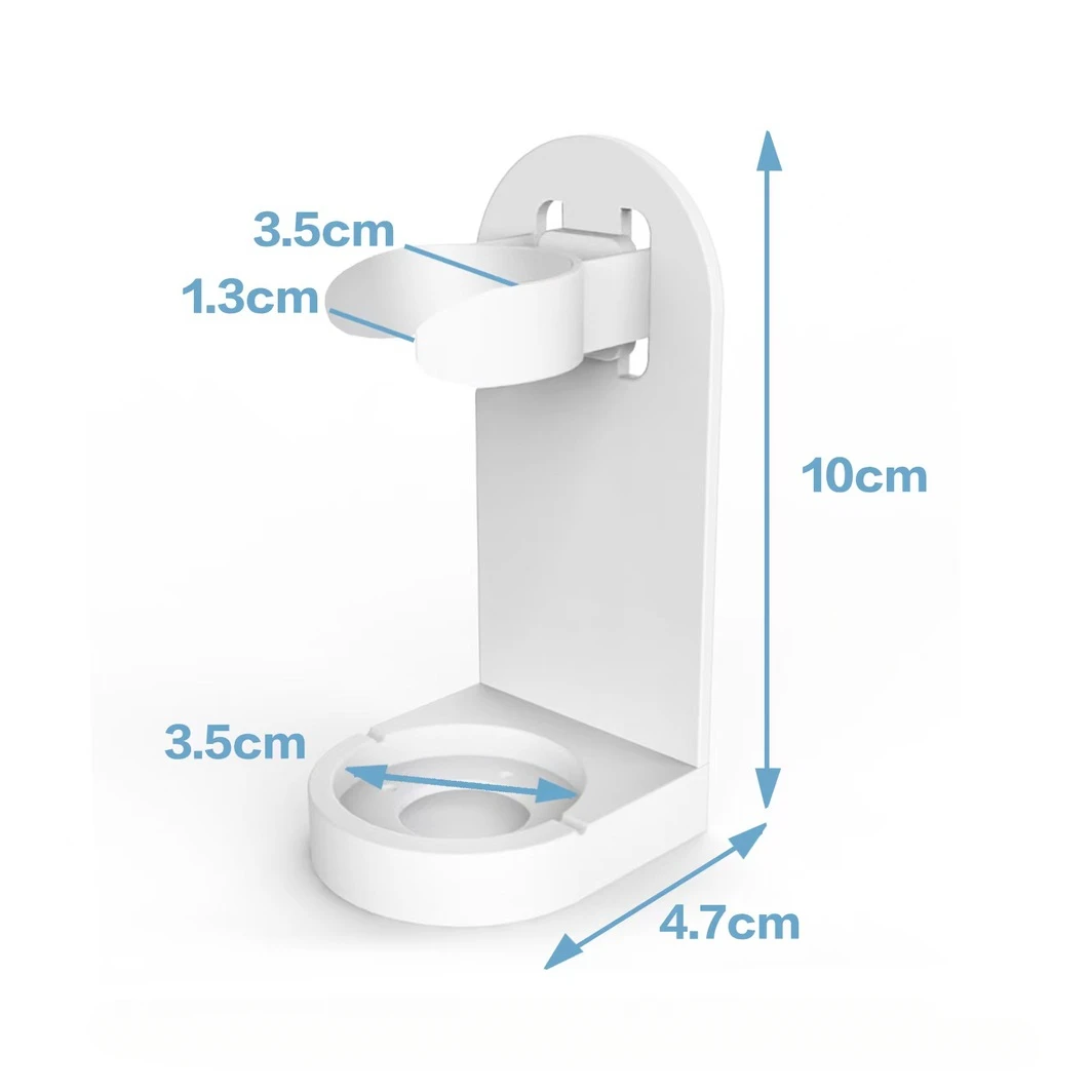 Soporte de cepillo de dientes eléctrico montado en la pared, estante de plástico para cepillos de dientes, estante de almacenamiento, ahorro de espacio, accesorios de baño para el hogar, 1/2/4 Uds.