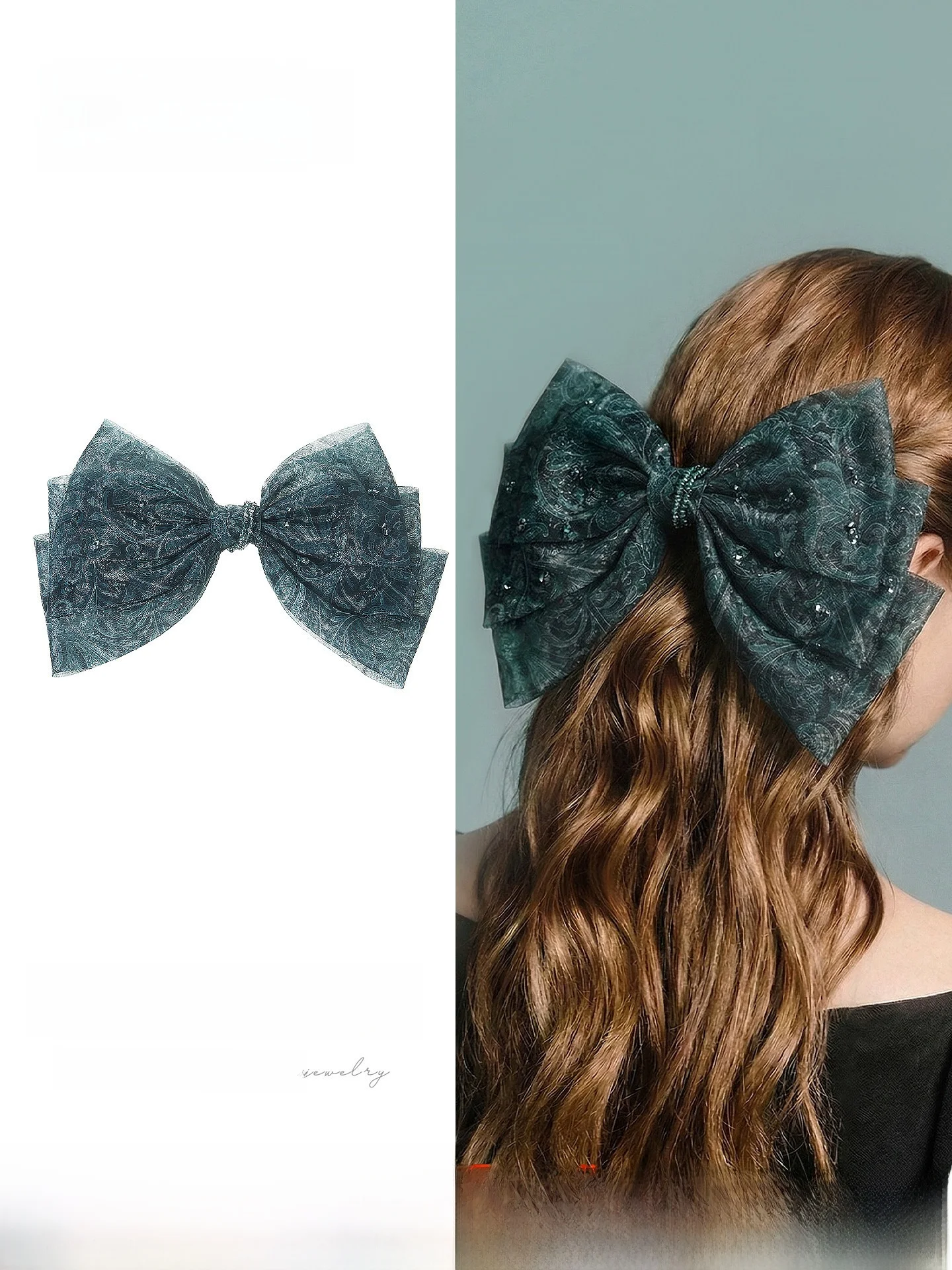 large-size-blue-me-knot-hair-clip-women's-ba-of-head-ele-hair-accories-sweet-sle-commute-daily-use