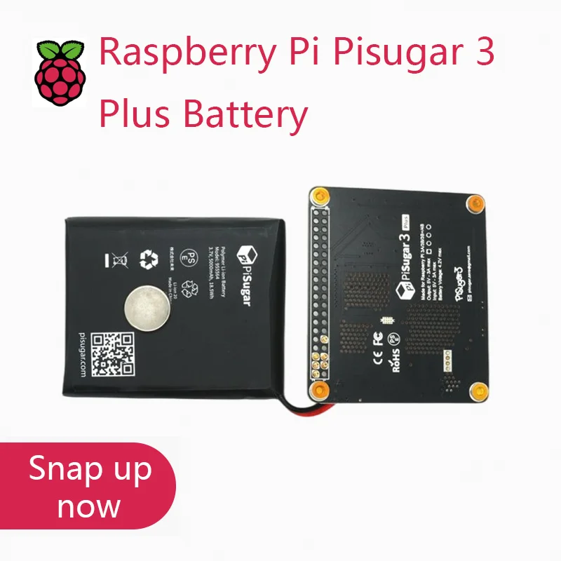 Pisugar 3 Plus Battery for Raspberry Pi 3B 3B+ 4B