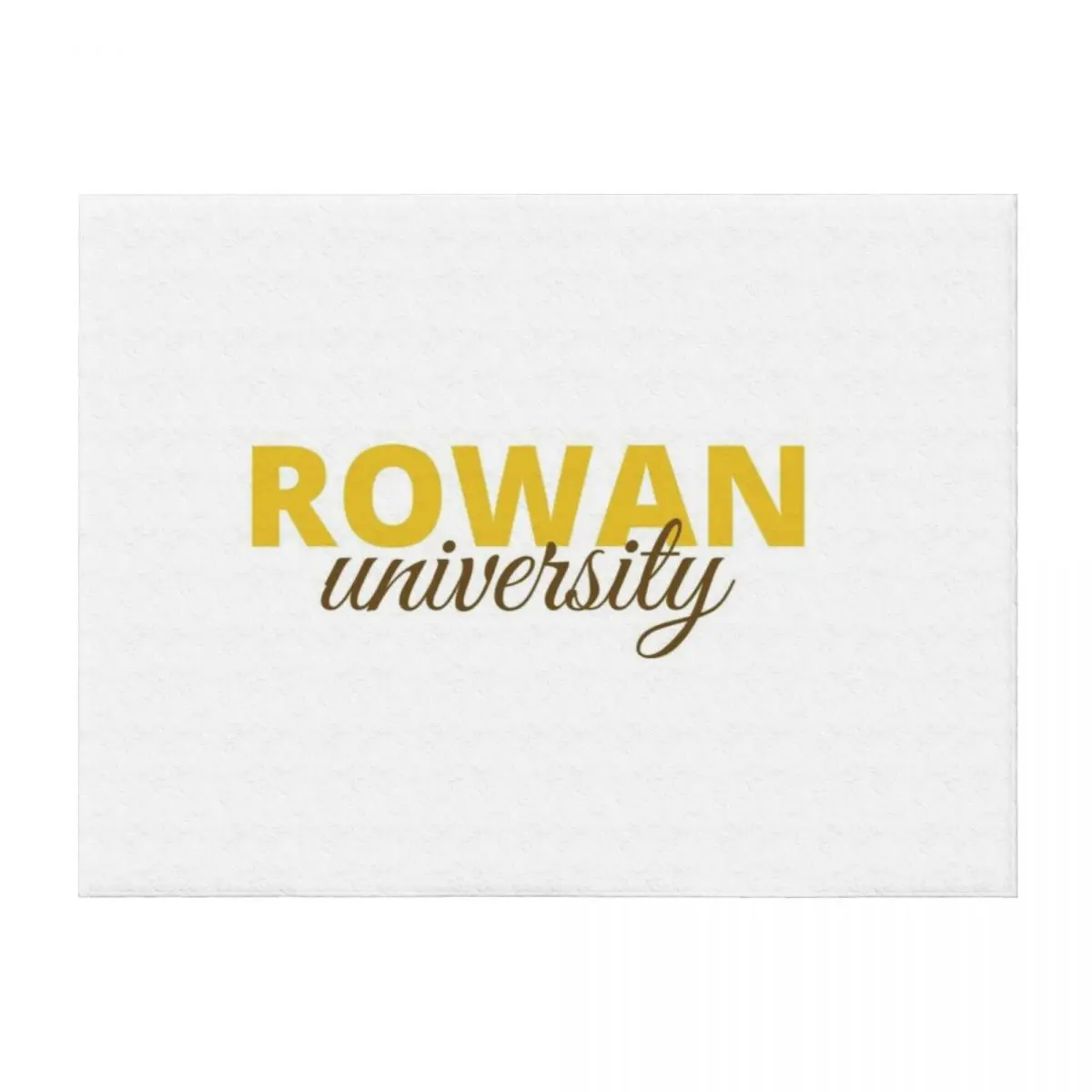 

Rowan University Cursive Throw Blanket warm for winter Luxury Brand Sofa Quilt warm winter Blankets