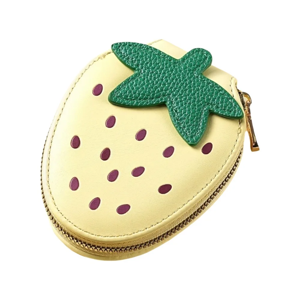 

Cute Fruit Strawberry Card Bag Multi-card Slot Korean Style PU Leather Card Holder Card Pocket Clutch Bag Storage Bag Outdoor