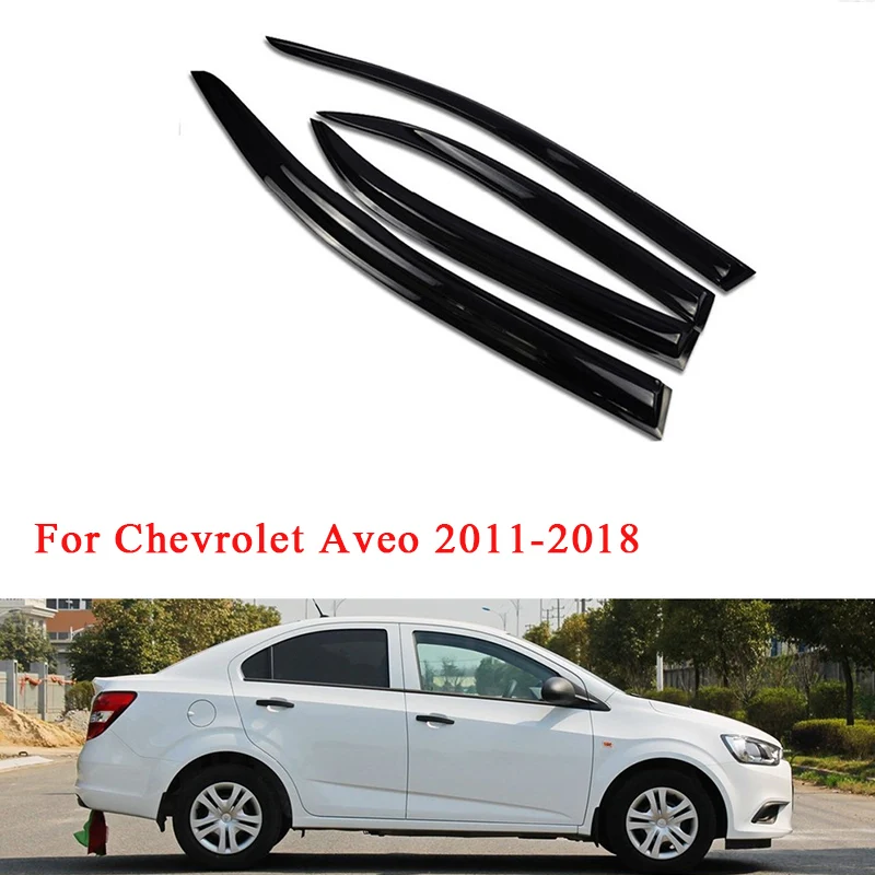 For Chevrolet Aveo 2011 2012 2013 2014 2015 2016 2017 2018 Car Window Visor Rain Sun Smoke Guard Deflector Shade Awning Shelter