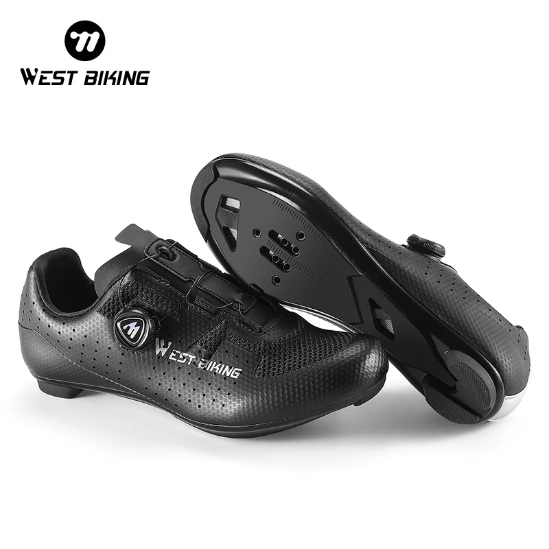 

WEST BIKING Cycling Lock Shoes Outdoor Sports MTB Bike Nylon Sole Sneakers Professional Comfortable Bicycle Enduro Shoes Men