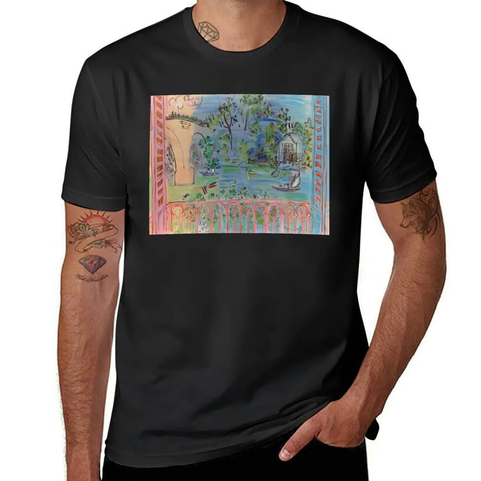 

Artwork by Raoul Dufy T-Shirt new edition plus size tops Men's t shirts