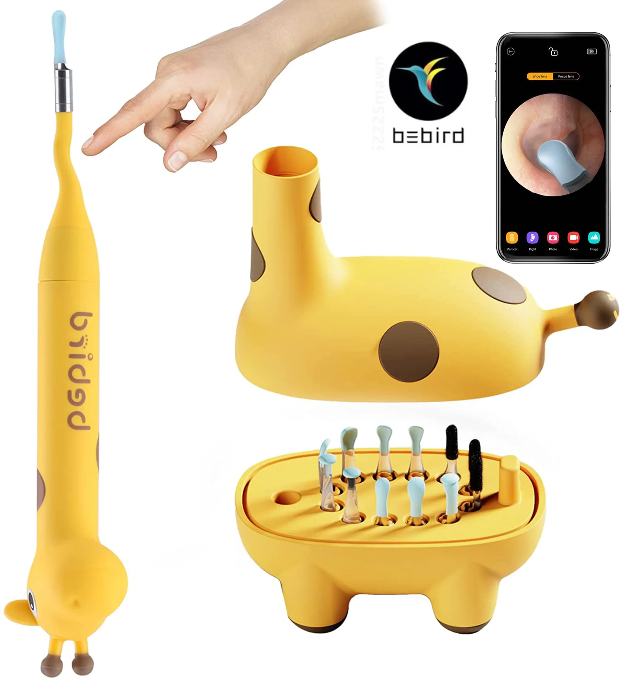 

Bebird D3 Pro Kids Use Smart Visual Earpick Ear Cleaner Earax Removal Tool 8.0 MP Camera Otoscope Waterproof Child Endoscope