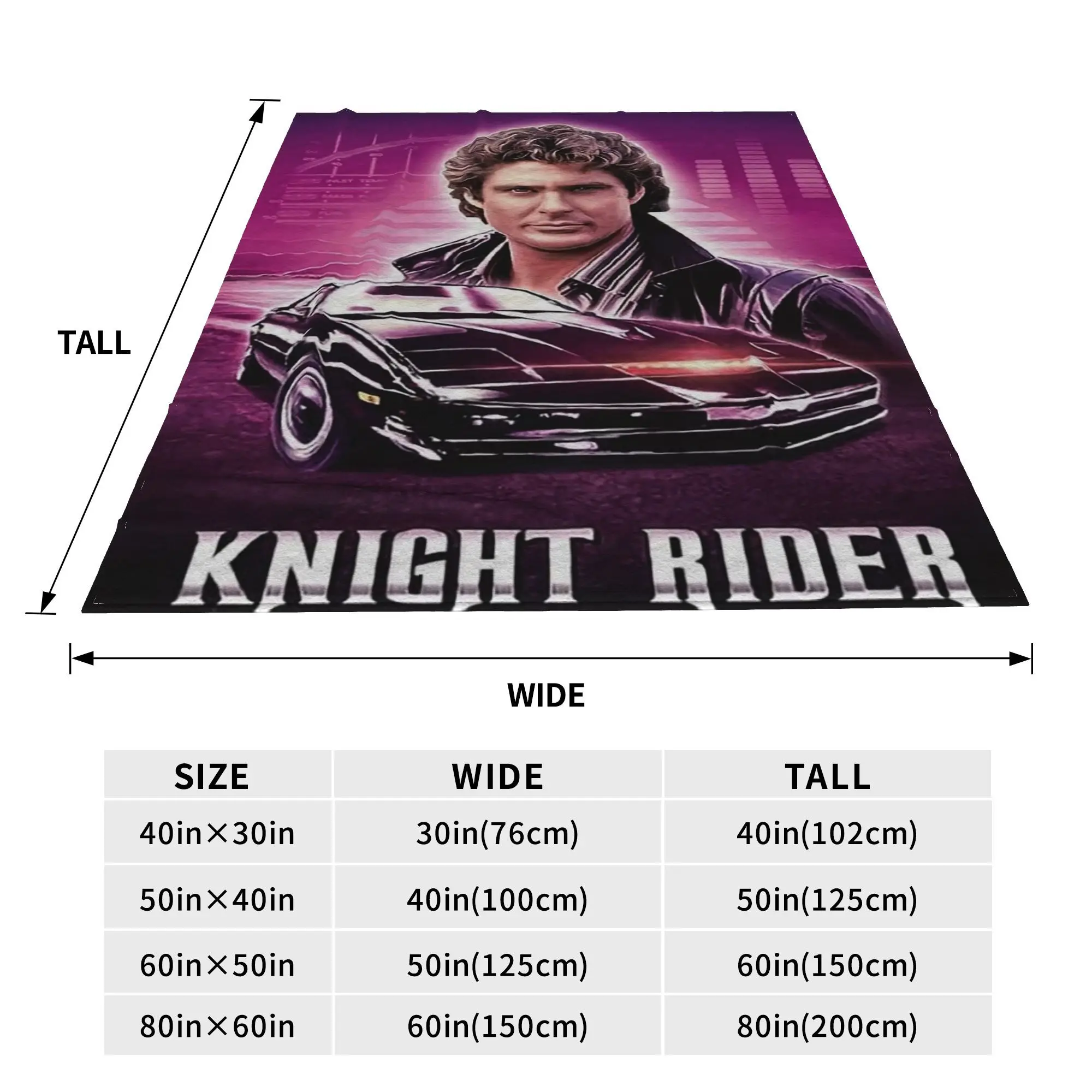 Knight Rider Action Tv Series Blanket Super Soft Fleece Sofa Throw Blanket for Couch Bedding Office Throws Bedspread Quilt
