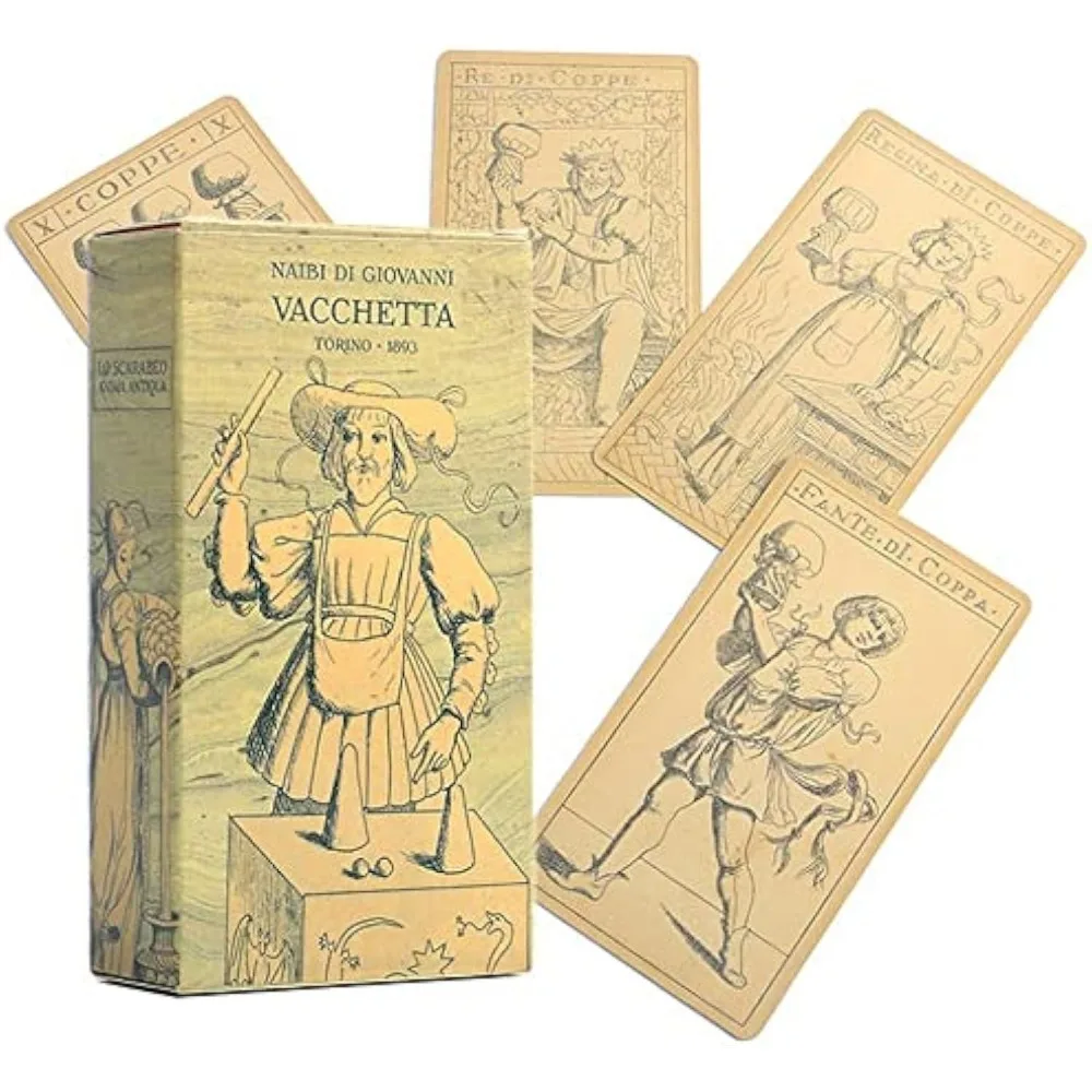 

10.5*6cm Tarot I Naibi Di Giovanni Vacchetta 78 Full Colour Tarot Cards