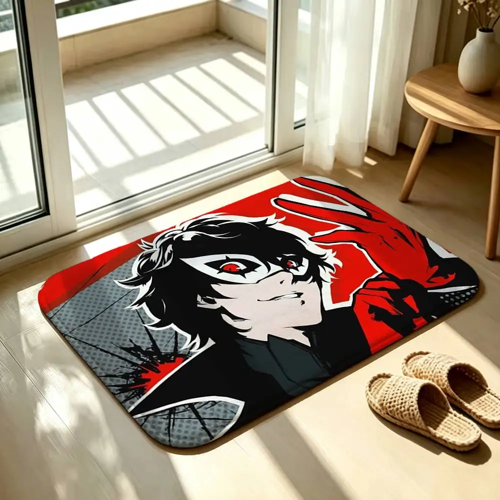 P-Persona 5 Anime Bedroom Decor Carpet  for Living Room Thick Plush Study Floor Mat Home Fluffy Soft Rug