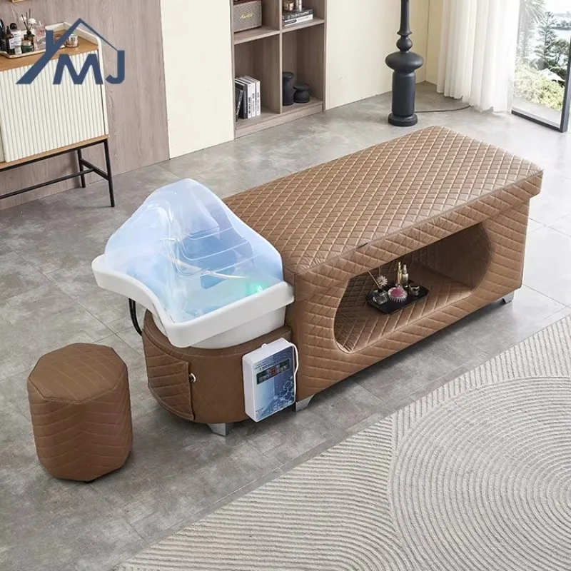 Multifunction Reclining Beauty Salon Nursing Wash Head Spa Massage Shampoo Bed