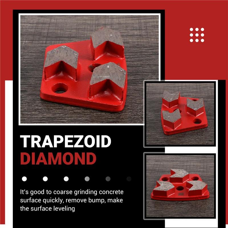 

PZHI-30 Grit Metal Bond Scraper Trapezoid Diamond Floor Grinding Pad Disc For Removing Adhesives Spots Joints