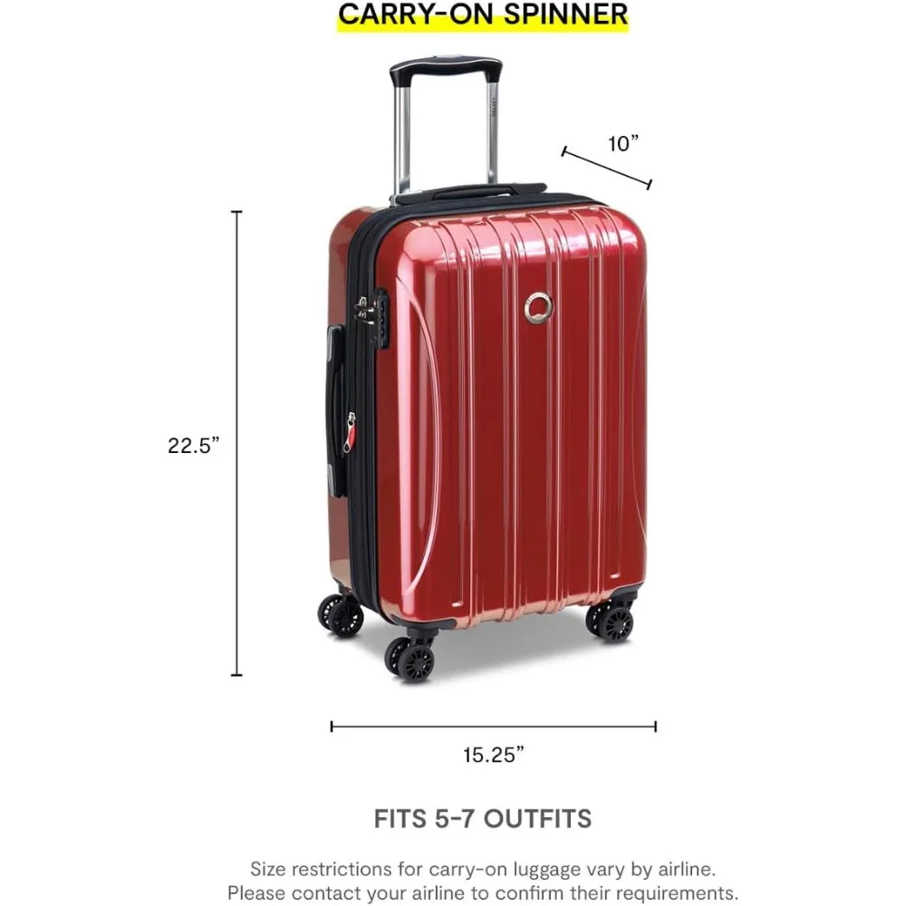 Bagagem giratória expansível de 21 polegadas com lado rígido de titânio, design Aero para viagens em Paris