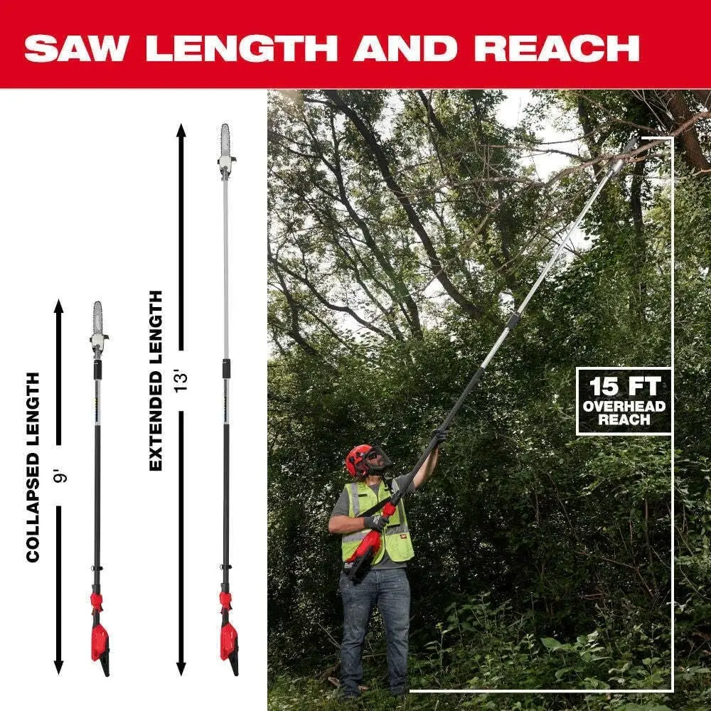 Pole Saw, Pole Saw Attachment, Chainsaw,M18 Hatchet,For Milwaukee 3013-21 M18 Fuel 18V Cordless Telescoping Pole Saw Kit