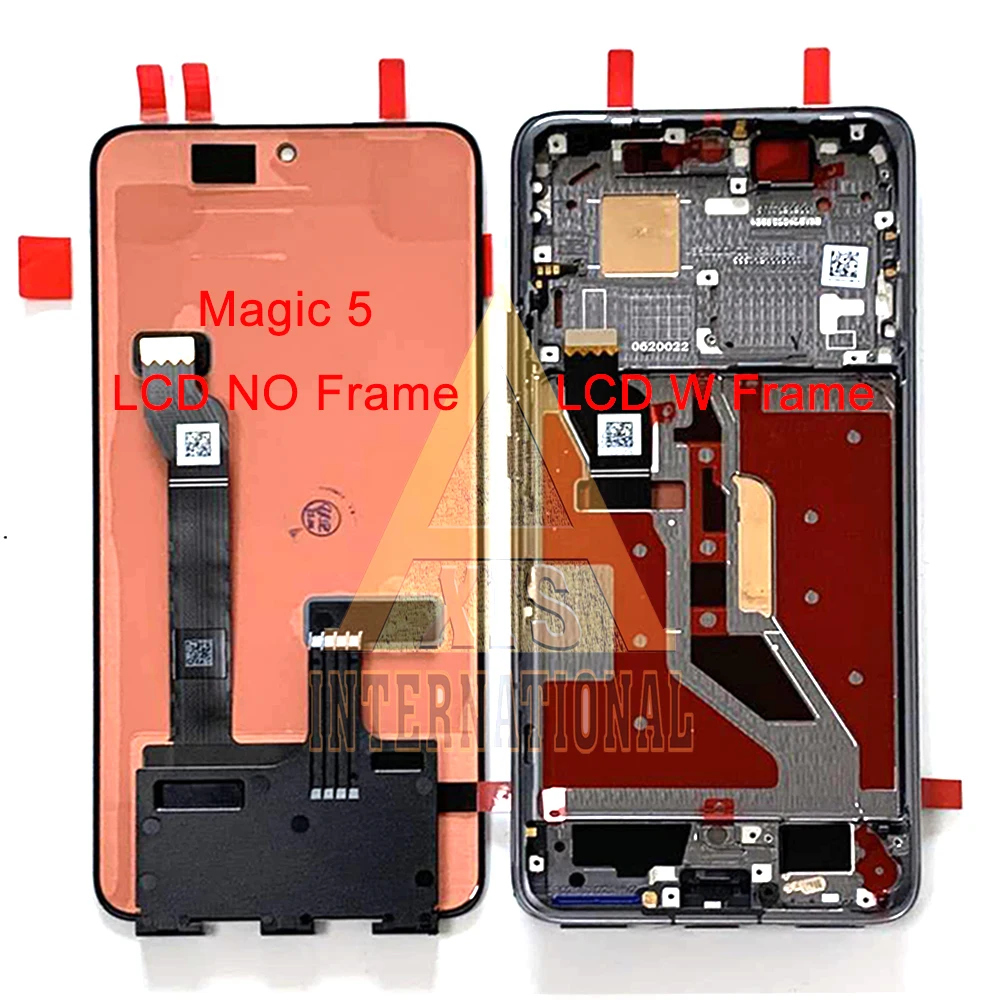 Original OLED For Huawei Honor Magic5 Magic 5 Pro LCD Display Frame Touch Panel Digitizer For Honor Magic4 Magic 4 Pro LCD Frame