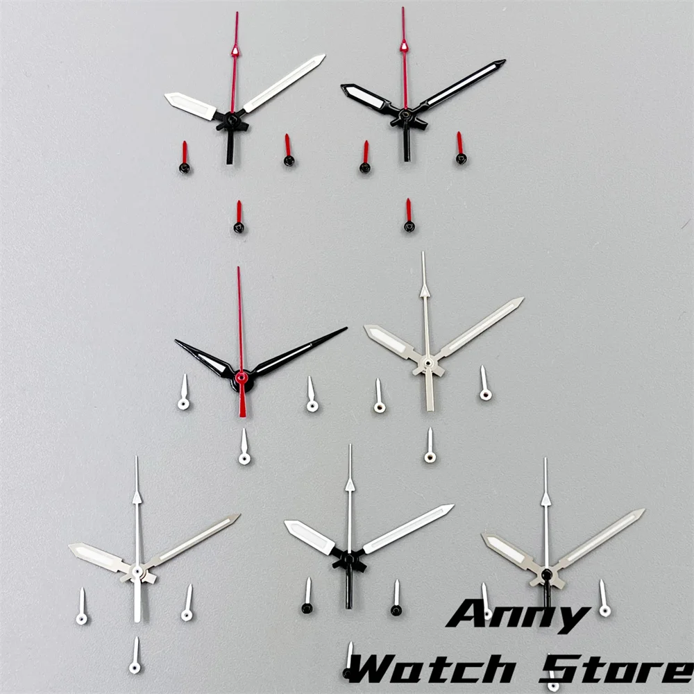 Modified Watch Hand Accessories Multifunctional Timing Running Seconds 6 Hands Green Luminous Fit VK63 Quartz Movement