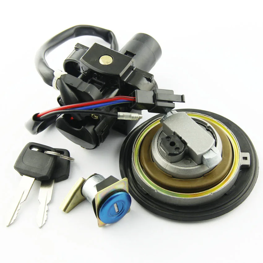 دراجة نارية غطاء الوقود مفتاح إشعال قفل المقعد مع مفتاح عدة لهوندا CB250 الدبور FMX650 FMX 650 2005-2006 اكسسوارات #3