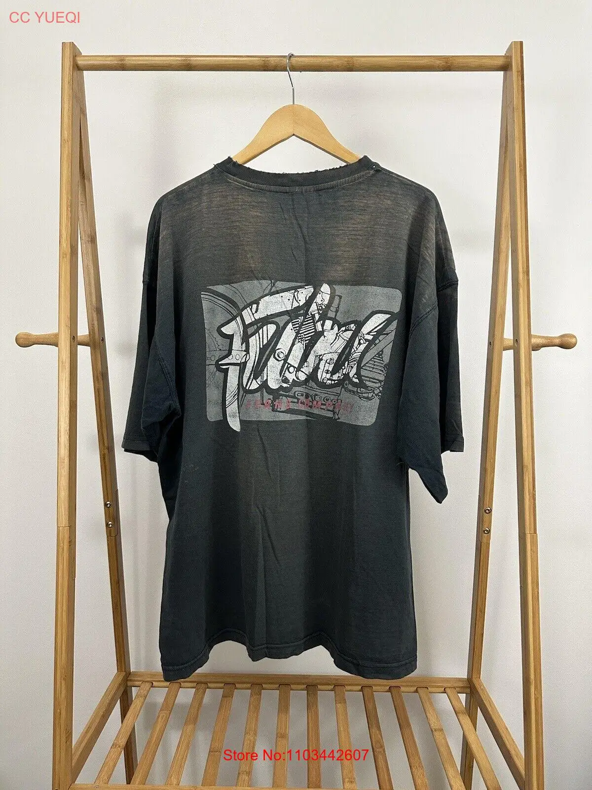 VTG FUBU, футболка с выцветающим эффектом, Размер 3XL